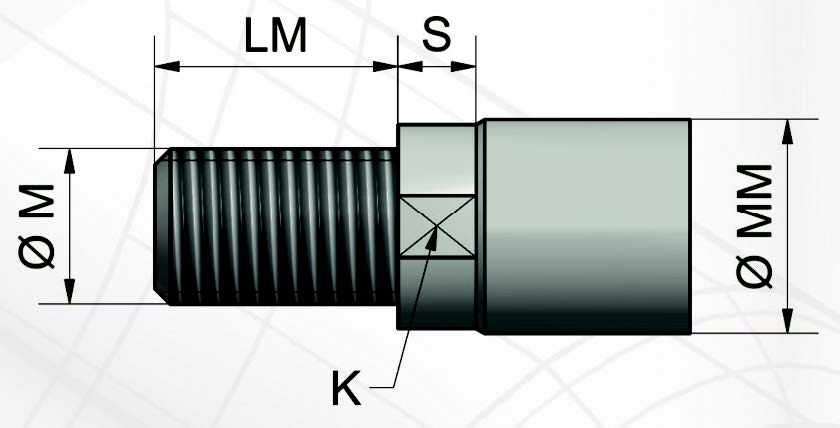 Hydraulic cylinder, double acting, VFA serie - Type MF1